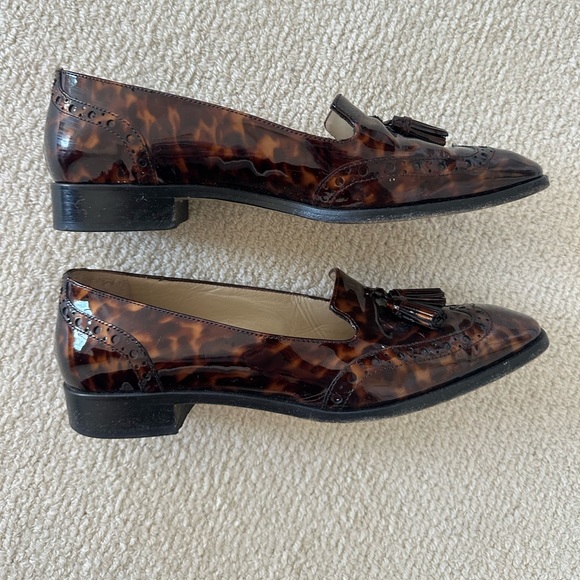 Hobbs tortoise shell kiltie loafers - Picture 2 of 8